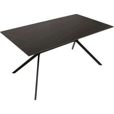 MCW Esszimmertisch O58 Schwarz-Gold 160cm MCW Esszimmertisch O58 Schwarz-Gold 160cm