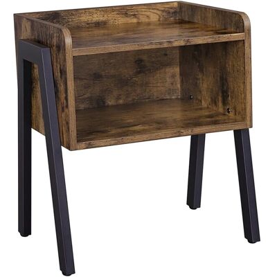 Vasagle Nachttisch 42 cm x 52 cm x 35 cm Braun-Schwarz Vasagle Nachttisch 42 cm x 52 cm x 35 cm Braun-Schwarz
