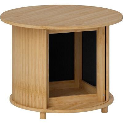 HOMCOM Couchtisch Wohnzimmertisch Bambus Naturholz 60 x 45H cm HOMCOM Couchtisch Wohnzimmertisch Bambus Naturholz 60 x 45H cm