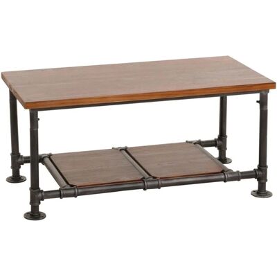 MCW Couchtisch N27 Wohnzimmertisch Tisch Sofatisch Beistelltisch Industrial Massiv-Holz Metall 48x10 MCW Couchtisch N27 Wohnzimmertisch Tisch Sofatisch Beistelltisch Industrial Massiv-Holz Metall 48x10