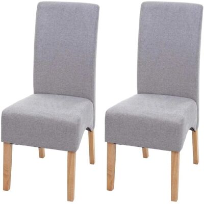 MCW Esszimmerstuhl Crotone 2er-Set Hellgrau Helle Beine MCW Esszimmerstuhl Crotone 2er-Set Hellgrau Helle Beine