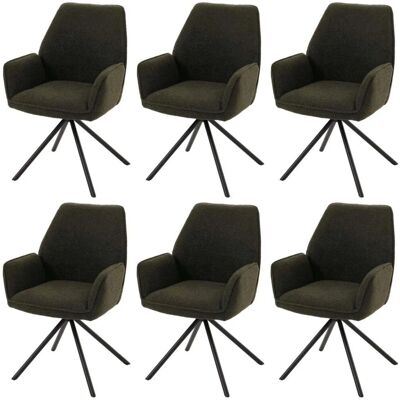 MCW Esszimmerstuhl G67 Boucle 6er-Set Olivgrün MCW Esszimmerstuhl G67 Boucle 6er-Set Olivgrün