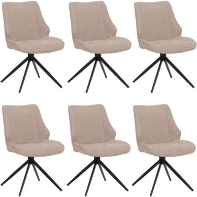 MCW Esszimmerstuhl O48 6er-Set Beige MCW Esszimmerstuhl O48 6er-Set Beige