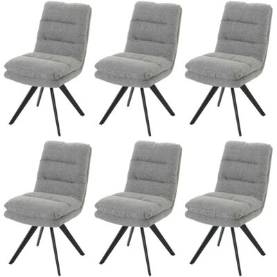 MCW Esszimmerstuhl G66 Boucle 6er-Set Hellgrau MCW Esszimmerstuhl G66 Boucle 6er-Set Hellgrau