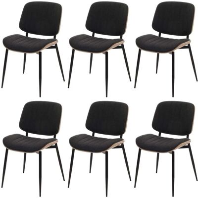 MCW Esszimmerstuhl O44 6er-Set Natur Dunkelgrau MCW Esszimmerstuhl O44 6er-Set Natur Dunkelgrau