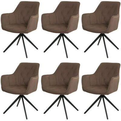 MCW Esszimmerstuhl L80 6er-Set Braun MCW Esszimmerstuhl L80 6er-Set Braun