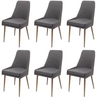 MCW Esszimmerstuhl O27 6er-Set Dunkelgrau MCW Esszimmerstuhl O27 6er-Set Dunkelgrau