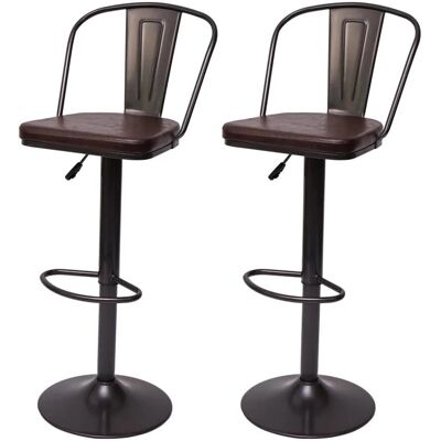 MCW Barhocker H10a 2er-Set Vintage Braun MCW Barhocker H10a 2er-Set Vintage Braun