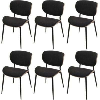 MCW Esszimmerstuhl O45 6er-Set Natur Dunkelgrau MCW Esszimmerstuhl O45 6er-Set Natur Dunkelgrau