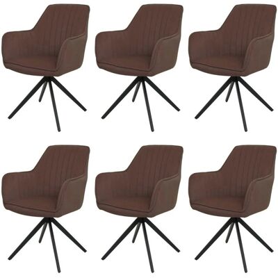 MCW Esszimmerstuhl L79 6er-Set Braun MCW Esszimmerstuhl L79 6er-Set Braun