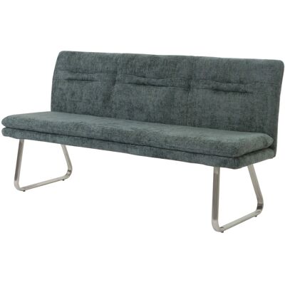 MCW Sitzbank H70 Lehne Stoff/Textil Chenille Edelstahl Gebürstet 180cm Blau-Grün MCW Sitzbank H70 Lehne Stoff/Textil Chenille Edelstahl Gebürstet 180cm Blau-Grün