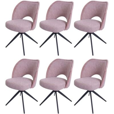 MCW Esszimmerstuhl N72 6er-Set Rosa MCW Esszimmerstuhl N72 6er-Set Rosa