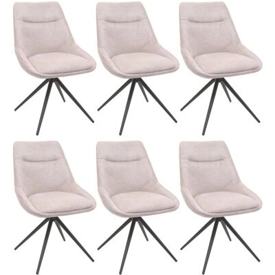 MCW Esszimmerstuhl M65 6er-Set Creme-Beige MCW Esszimmerstuhl M65 6er-Set Creme-Beige