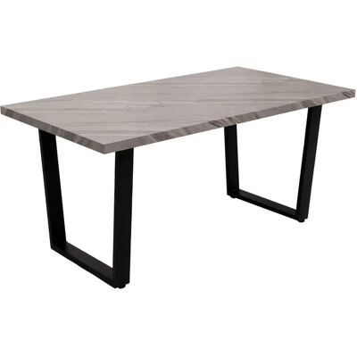 MCW Esszimmertisch O61 Marmor-Optik Grau 160x90cm MCW Esszimmertisch O61 Marmor-Optik Grau 160x90cm