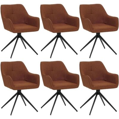 MCW Esszimmerstuhl O47 6er-Set Terrakotta MCW Esszimmerstuhl O47 6er-Set Terrakotta