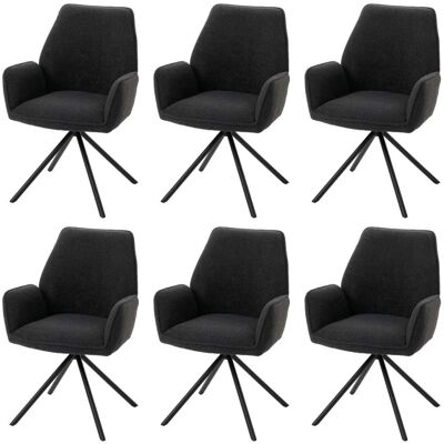 MCW Esszimmerstuhl G67 Boucle 6er-Set Dunkelgrau MCW Esszimmerstuhl G67 Boucle 6er-Set Dunkelgrau