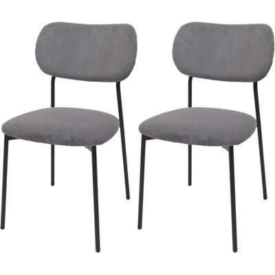 MCW Esszimmerstuhl O26 2er-Set Dunkelgrau MCW Esszimmerstuhl O26 2er-Set Dunkelgrau