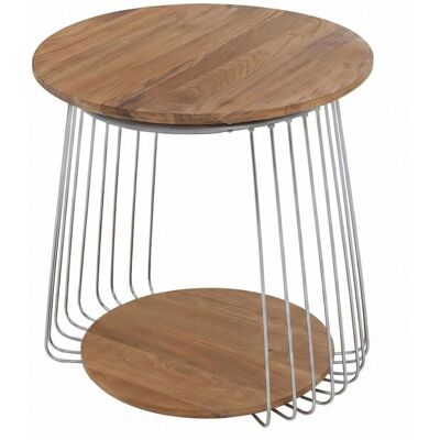 MCA Couchtisch P60 Metall MDF Rund Ø 50cm Braun MCA Couchtisch P60 Metall MDF Rund Ø 50cm Braun