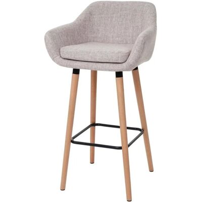 MCW Barhocker Vaasa T381 Textil Creme Grau MCW Barhocker Vaasa T381 Textil Creme Grau