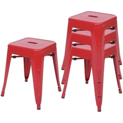 MCW 4x Hocker A73 Rot MCW 4x Hocker A73 Rot