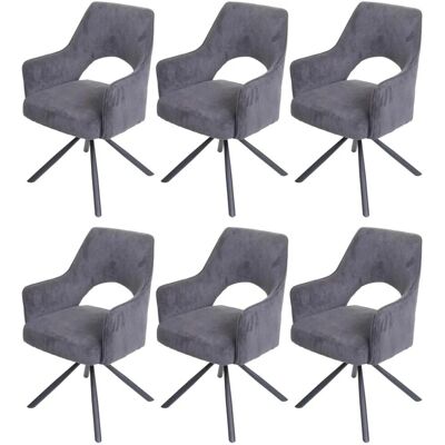 MCW Esszimmerstuhl K30 6er-Set Kord-dunkelgrau MCW Esszimmerstuhl K30 6er-Set Kord-dunkelgrau