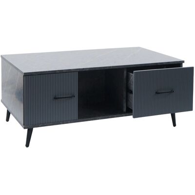 MCW Couchtisch N89 Melamin Holz 43x100x60cm Marmor-Optik Grau MCW Couchtisch N89 Melamin Holz 43x100x60cm Marmor-Optik Grau