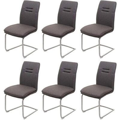 MCW Esszimmerstuhl H70 6er-Set Grau-Braun MCW Esszimmerstuhl H70 6er-Set Grau-Braun