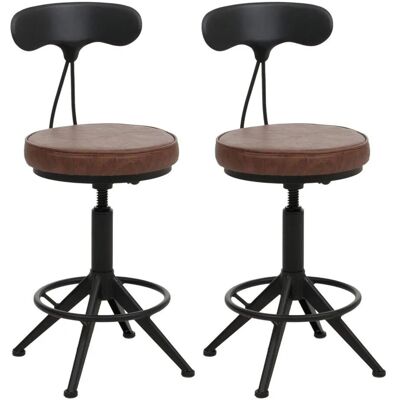MCW Barhocker O84 2er-Set Braun MCW Barhocker O84 2er-Set Braun