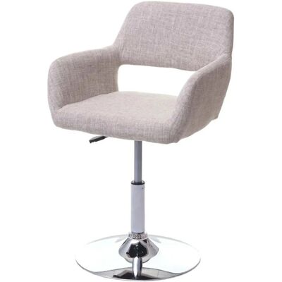 MCW Esszimmerstuhl A50 III Stoff/Textil Creme/grau Chromfuß MCW Esszimmerstuhl A50 III Stoff/Textil Creme/grau Chromfuß