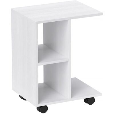 HOMCOM Beistelltisch Couchtisch Spanplatte Weiß 45L x 35B x 58H cm HOMCOM Beistelltisch Couchtisch Spanplatte Weiß 45L x 35B x 58H cm