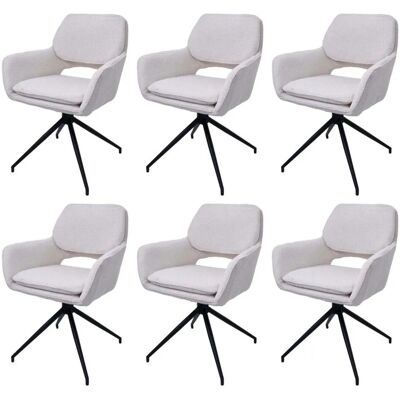 MCW Esszimmerstuhl N74 6er-Set Stoff Boucle 540g/m² Creme MCW Esszimmerstuhl N74 6er-Set Stoff Boucle 540g/m² Creme