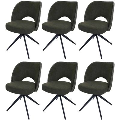MCW Esszimmerstuhl N72 6er-Set Grün MCW Esszimmerstuhl N72 6er-Set Grün