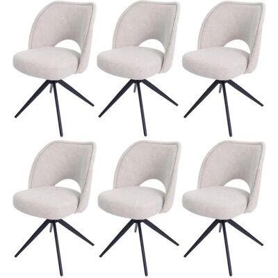 MCW Esszimmerstuhl N72 6er-Set Creme MCW Esszimmerstuhl N72 6er-Set Creme