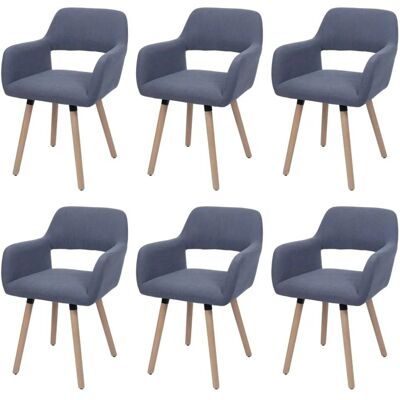 MCW Esszimmerstuhl A50 II 6er-Set Dunkelgrau Stoff/Textil Cord 400g/m² MCW Esszimmerstuhl A50 II 6er-Set Dunkelgrau Stoff/Textil Cord 400g/m²