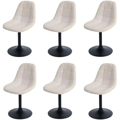 MCW Esszimmerstuhl A60 6er-Set Stoff/Textil Boucle 450g/m² Beige MCW Esszimmerstuhl A60 6er-Set Stoff/Textil Boucle 450g/m² Beige