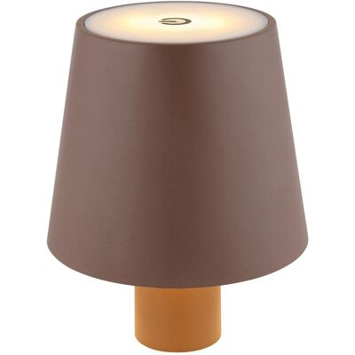 Globo LED-Tischleuchte Vannie Kunststoff Braun Matt Ø 10,6 cm x 13 cm Globo LED-Tischleuchte Vannie Kunststoff Braun Matt Ø 10,6 cm x 13 cm