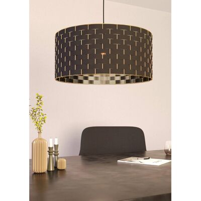 Eglo Hängeleuchte Marasales 1-flammig Schwarz-Messing Ø 550 mm E27 40 W Eglo Hängeleuchte Marasales 1-flammig Schwarz-Messing Ø 550 mm E27 40 W
