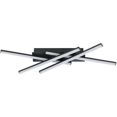 EGLO LED Deckenleuchte VASCELLA Schwarz 690x120mm 4000K 2500lm EGLO LED Deckenleuchte VASCELLA Schwarz 690x120mm 4000K 2500lm