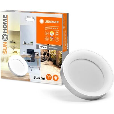 Ledvance Deckenleuchte Sun@Home Smart+ Rund Silber Ø 45 cm Ledvance Deckenleuchte Sun@Home Smart+ Rund Silber Ø 45 cm