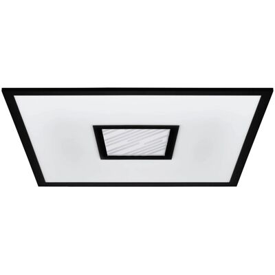 Eglo LED-RGB/CCT-Deckenleuchte Bordonara 45 cm x 45 cm Schwarz-Weiß Eglo LED-RGB/CCT-Deckenleuchte Bordonara 45 cm x 45 cm Schwarz-Weiß