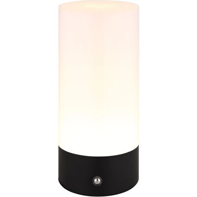Globo Tischleuchte Lex Metall Schwarz matt RGBW LED 88 x 190 mm Globo Tischleuchte Lex Metall Schwarz matt RGBW LED 88 x 190 mm