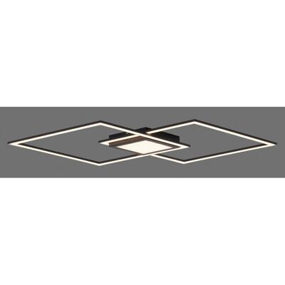 Just Light. LED-Deckenleuchte Asmin Schwarz 106 x 37 cm Just Light. LED-Deckenleuchte Asmin Schwarz 106 x 37 cm