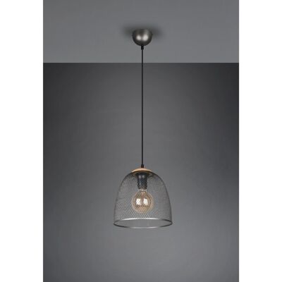 Trio Pendelleuchte Ivar Ø 25 cm Nickel antik-Holz Trio Pendelleuchte Ivar Ø 25 cm Nickel antik-Holz