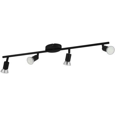 Eglo Spot Buzz-LED 4-flammig 68,5 cm x 6,5 cm Schwarz Eglo Spot Buzz-LED 4-flammig 68,5 cm x 6,5 cm Schwarz
