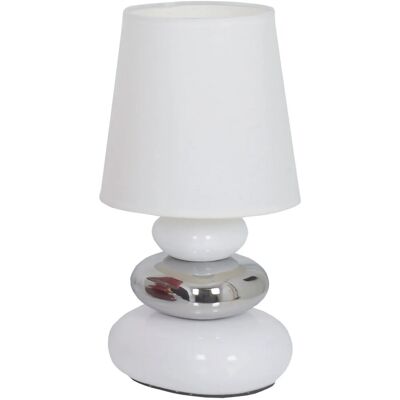 Naeve Keramik Tischlampe - Stoney - Weiß Naeve Keramik Tischlampe - Stoney - Weiß