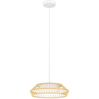 Eglo LED-Pendelleuchte Yuku-Z Bambus Natur Ø 47 cm Weiß Eglo LED-Pendelleuchte Yuku-Z Bambus Natur Ø 47 cm Weiß