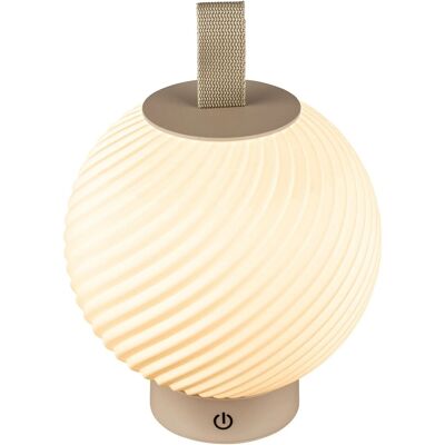 Brilo Akku-Tischleuchte Globe Dimmbar Touch Beige Brilo Akku-Tischleuchte Globe Dimmbar Touch Beige