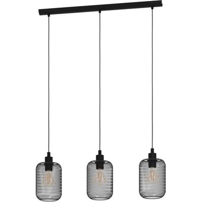 Eglo Pendelleuchte Wrington Schwarz Ø 15 cm x 110 cm 3-flammig Eglo Pendelleuchte Wrington Schwarz Ø 15 cm x 110 cm 3-flammig