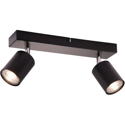 Brilliant LED-Deckenstrahler Taio 2-flammig Schwarz 35,5 cm Brilliant LED-Deckenstrahler Taio 2-flammig Schwarz 35,5 cm
