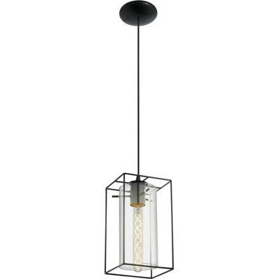 Eglo Pendelleuchte Loncino Schwarz-Transparent 1-flammig Eglo Pendelleuchte Loncino Schwarz-Transparent 1-flammig